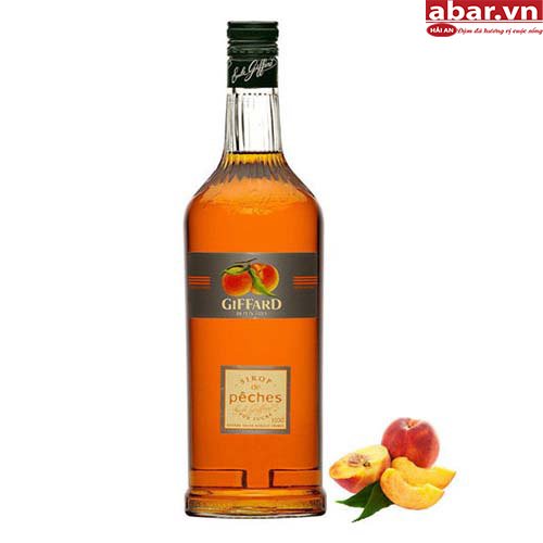 Siro Giffard Đào (Giffard Peach Syrup) - Chai 1L