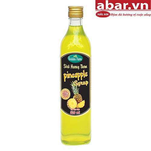 Siro Golden Farm Dứa (Pineapple Syrup) - Chai 520ml